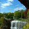 Webster's Falls,  'Bridge over troubled waters' in Spencer Gorge.