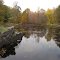 Salmon River, nearly dried out in the fall.