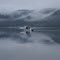 Lake Okareka Rotorua - Winter mist over the hills
