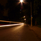 Summer night, a passing cab