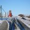 Railroad through Vulcan, Alberta.