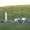 The Richmond land fill site is now closed, but busy.  Four universities are researching here.  The chimney burns off the natural gas that the garbage generates.