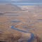 Mary River looking northwest at Nuluujaak Mountain site of proposed Mary River Mine in left-background