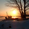 Long Sault Marina Sunset-Winter