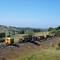 Restored Maintenance Of Way Railroad Speeders at Martell Calif