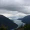 Chilco lake from top of mountain, BC, Canada