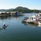 Kayakers setting out