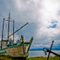 boat on land