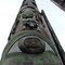 Haida poles outside Earl Mah Aquatic Centre