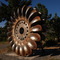 Water Turbine Wheel Near Lillooet British Columbia
