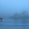 Kayaking to Alert Bay in the fog