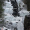 Frozen Waterfall in March on the Clear Creek FSR