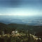 Grouse Mountain peak from helicopter
