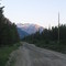 Road between Horn and Bluff Lake