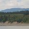 Steep Green Hills And Blue Mountains Along Lake Koocanusa Southeast Of Cranbrook BC Jul '11