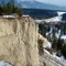 Looking Southeast toward bridge over Elk River on HWY 93 from Escarpment on N side of Valley 1-25-08
