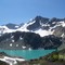 Wedgemount Lake with Parkhurst and Wedge Mountain