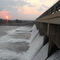 Bassano Dam Sunset