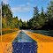 Depth of road.
