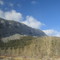 Looking Back at a Towering Ridge in Crowsnest Pass AB