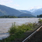 skeena river high water, west of terrace,bc