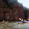 Kayak, cliffs, Cape Chignecto