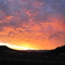 sunset between Winchester and Wilbur, Oregon from I-5
