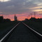CN Westlock Sub. NW Morinville sunset June 21st 2008