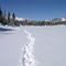 Snowshoeing at Pearl Lake