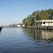 VIRGINIA: ATLANTIC INTRACOASTAL WATERWAY: Great Bridge Lock seen from the Tuna Tracker flying bridge