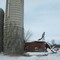 Collapsed barn near Bombay