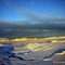 Early morning chopper ride to Roberts Bay, Nunavut