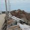 Wharfs on the coast are always impressive because they have to withstand so much heavy duty wear and tear. Here is the wharf at Saint-Edouard de Kent, NB. You can see the stress of the rocks of the breakwater  against the timber of the wharf.