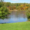 Miramichi River behind the Salmon Museum
