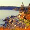 Sunrise, Cape Breton, Nova Scotia, aug 1974