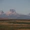Chief Mountain, Montana And Contrasting Prairie As Seen From Near Cardston AB Sep '12