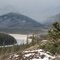 Splendid Mountain Views And A Bend In The River Naturally Framed Near Entrance AB West of Hinton And Edmonton Feb '11