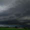 Lowering, Dark Supercell Thunderstorm Skies Over The Prairie Near Sherwood Park East of Edmonton June '10