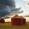 Grain Bins on the Prairie