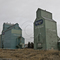 Three Elevators at Forestburg, Alberta