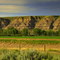 The Badlands Landscape In Brilliant Late Day Summer Sunshine Near Nacmine, Northwest of Drumheller, Alberta, Canada