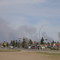 Wildfires Burning in Hobbema AB Seen From Ponoka South of Edmonton