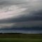 Dark, Menacing Skies Near a Severe Thunderstorm, South of Edmonton, Near Ponoka, AB