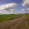 A town is named after this landmark, Near Three Hills, Alberta