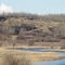 A Deep Blue Bend And Golden Prairie With Steep Banks Near Camrose AB South of Edmonton Apr '11