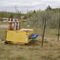 Propane Cannons used to keep birds off contaminated water bodies at Suncor - Fort McMurray, Alberta, Canada