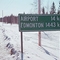Road sign just out of town