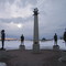 The Fallen Four Memorial In Winter Snows, Mayerthorpe AB Northwest of Edmonton Feb '09
