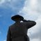 One Last Salute Into the Blue Sky At the Fallen Four Memorial in Mayerthorpe AB, Northwest of Edmonton Apr '10
