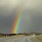 A Gorgeous, Vivid Rainbow Over The Prairie Near Fort Saskatchewan AB Northeast of Edmonton Apr '12